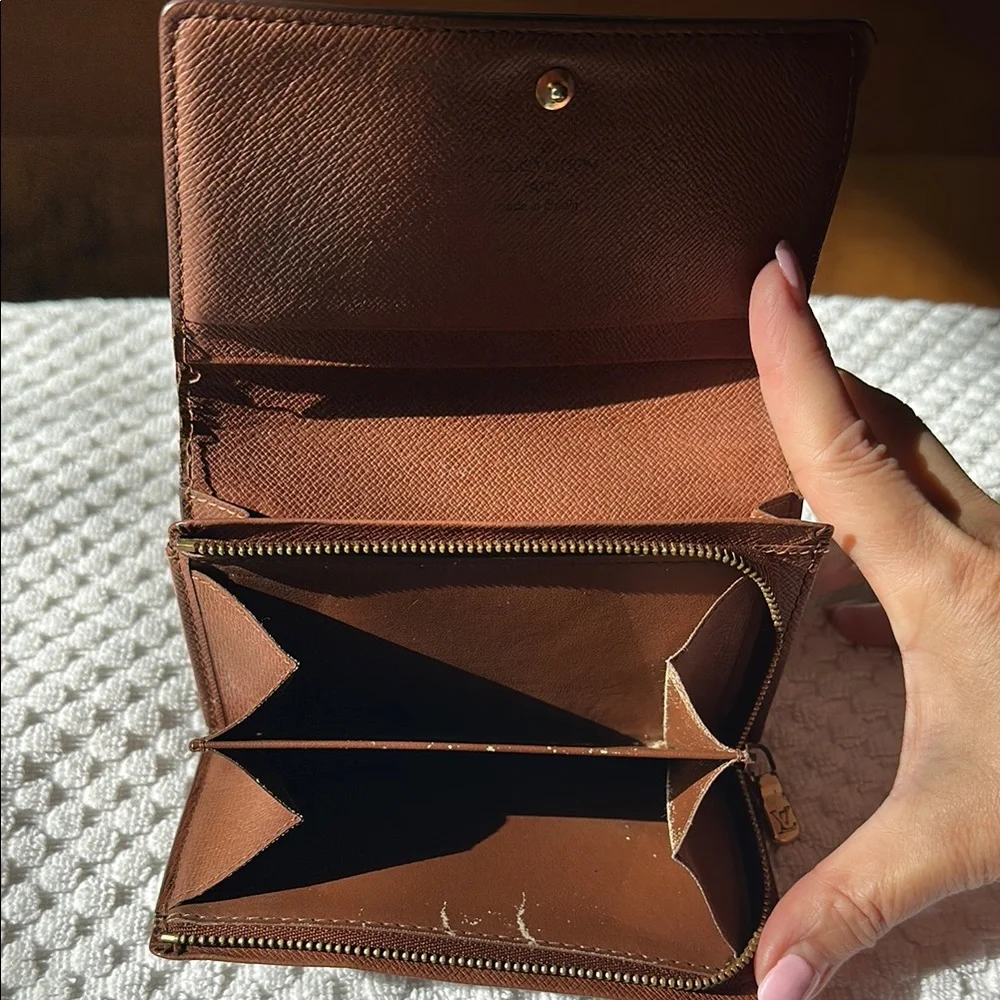 Louis Vuitton Brown and Gold Wallet - Picture 7 of 15